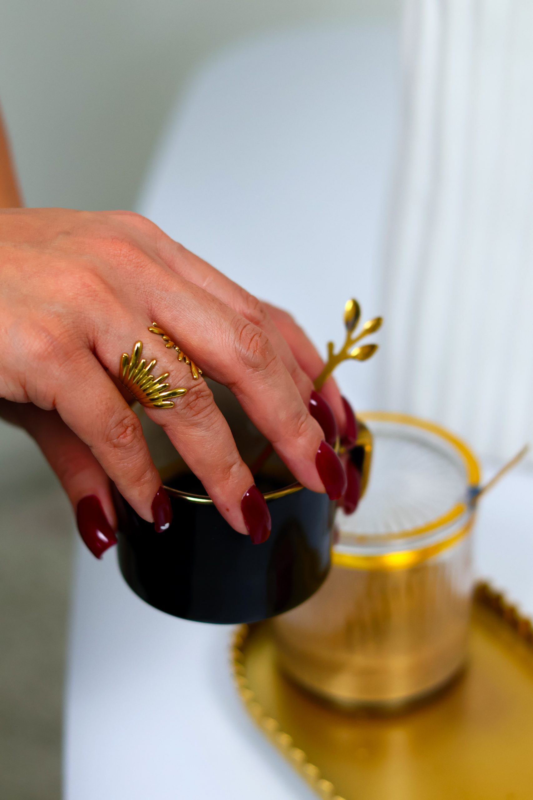 Bague sculptural réglable