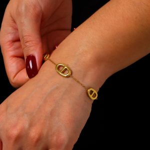 Bracelet design ovale